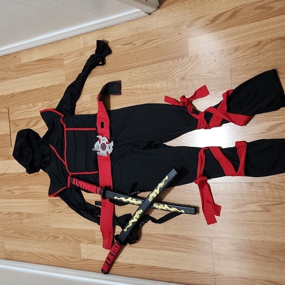 Kids Stealth Ninja Costume Size XL - Picture 3 of 8